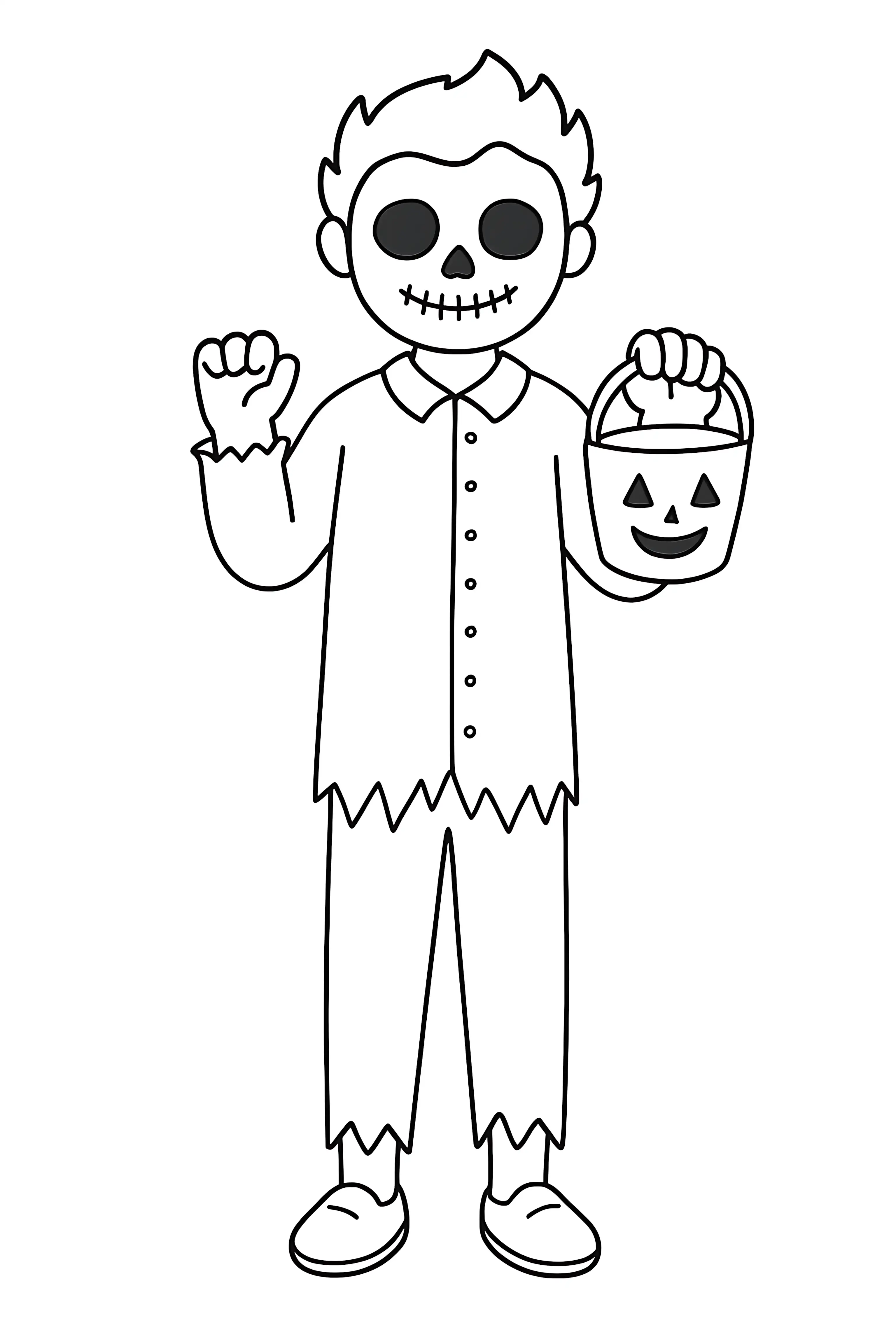 Skeleton Boy Trick or Treat